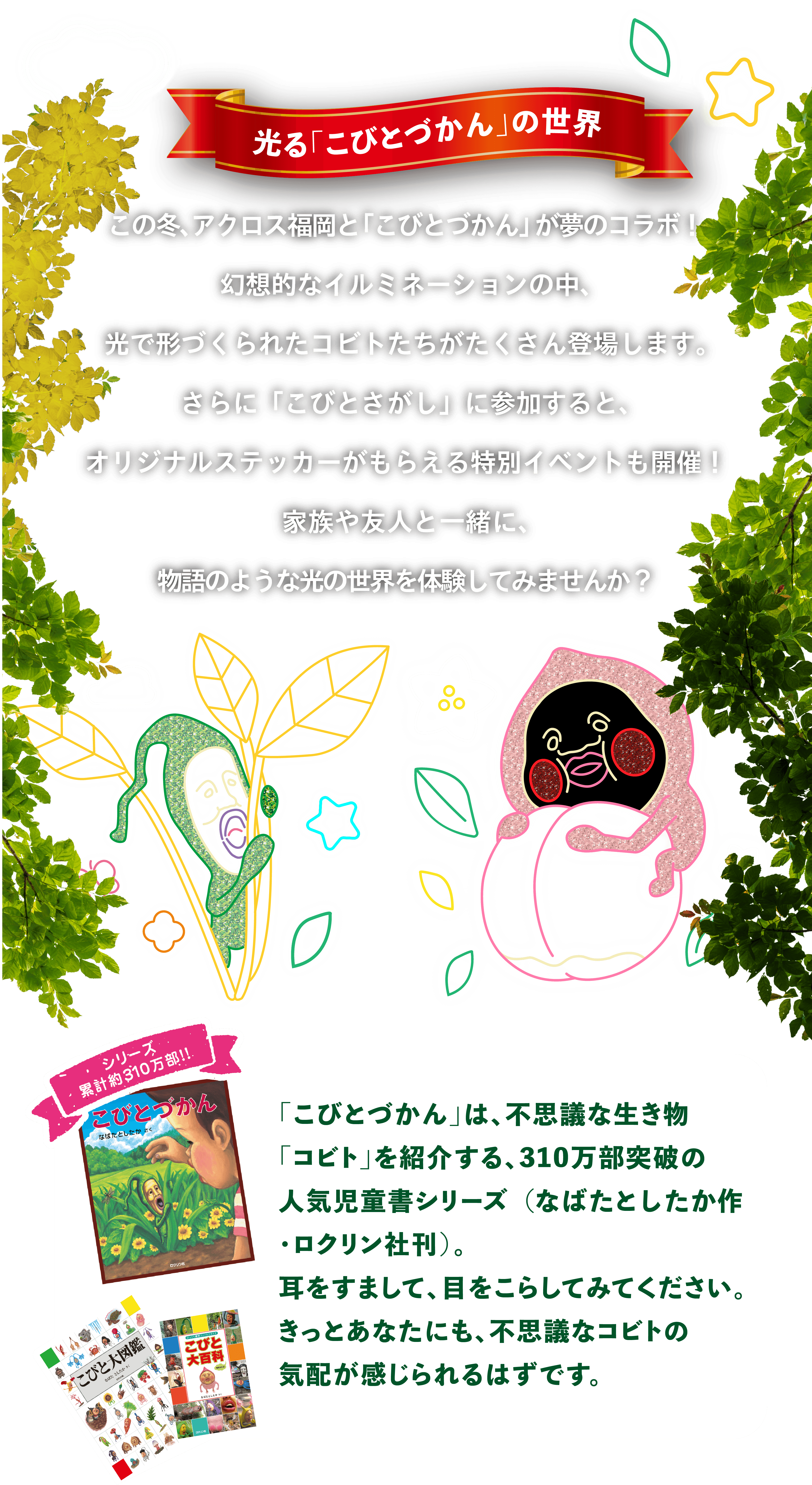 天神　冬のイルミネーションイベント　アクロス福岡イルミネーション　アクロス福岡 ステップガーデン　会場マップ